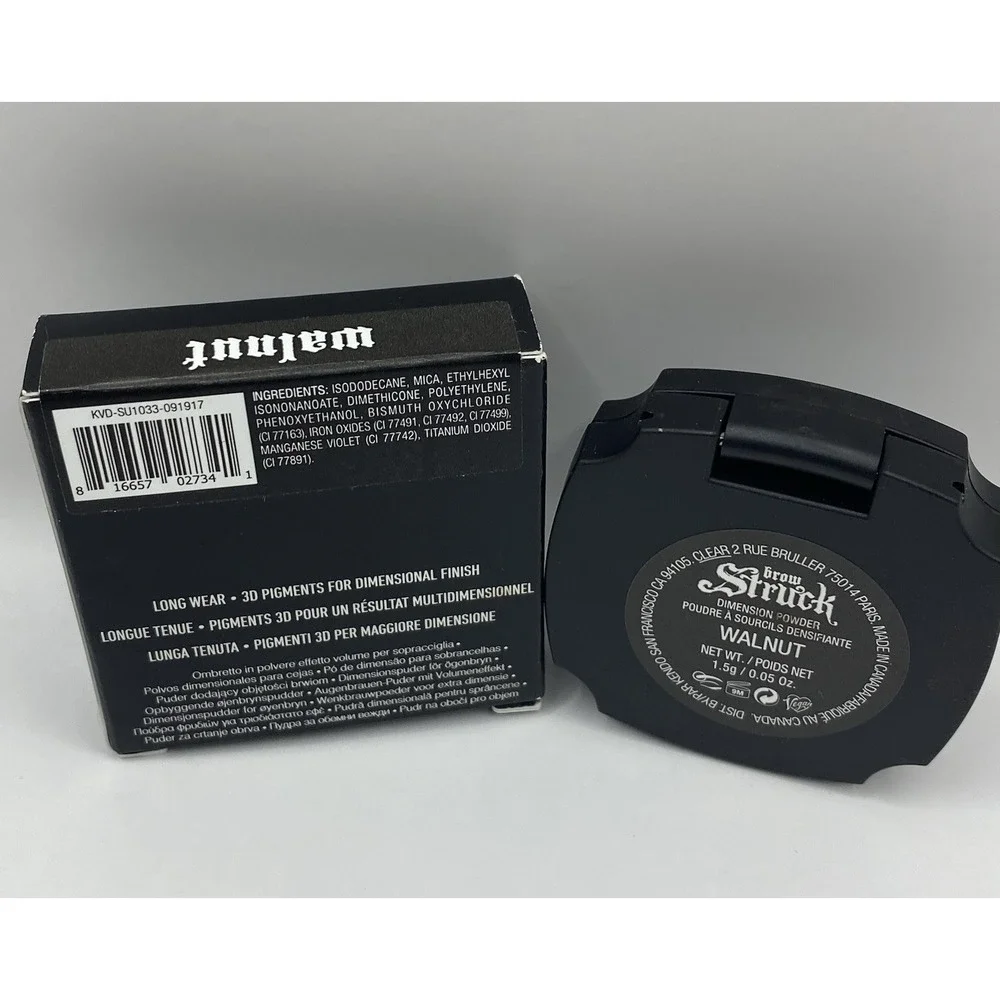 KVD Beauty KAT VON D Brow Struck 3D Eyebrow Dimension WALNUT NIB Discontinued